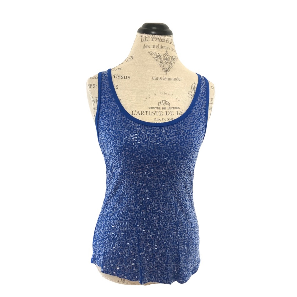 Calvin Klein Blue Sequins Glitter ✨Top